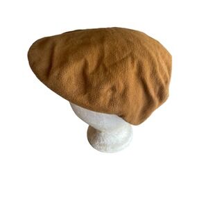 Christy Khaki Cabbie Newsboy Hat Cap Size Medium